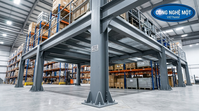 Cột trụ chịu lực của kệ sàn mezzanine