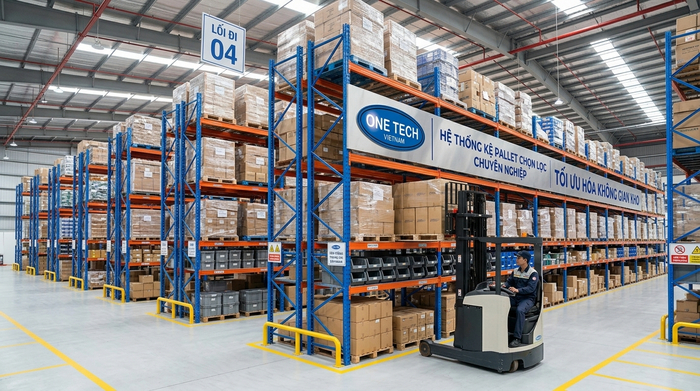 Kệ pallet Selective Ninh Bình Kệ pallet Selective cho kho hàng nhiều mã tại Ninh Bình