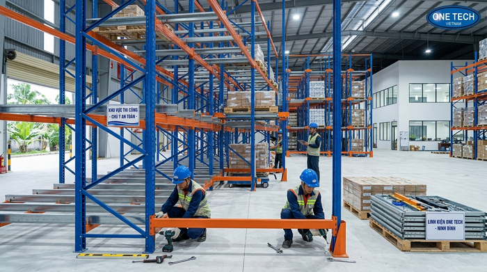 Lắp đặt kệ Radio Shuttle tại Ninh Bình cho kho pallet