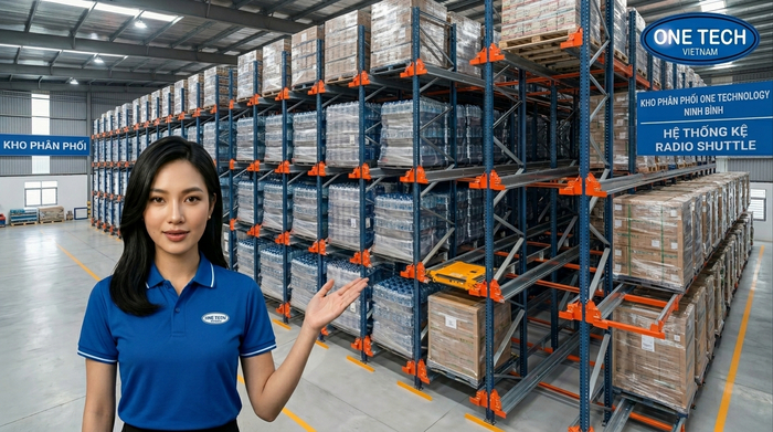Ứng dụng kệ Radio Shuttle cho kho phân phối tại Ninh Bình