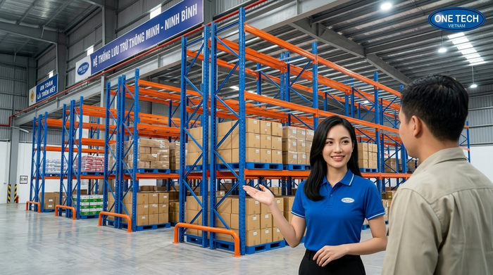 Bàn giao hệ thống kệ Selective tại Ninh Bình Bàn giao hệ thống kệ Selective sau lắp đặt tại Ninh Bình