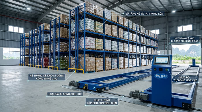 Giá kệ kho di động tại Ninh Bình Các yếu tố ảnh hưởng đến báo giá kệ kho di động tại Ninh Bình