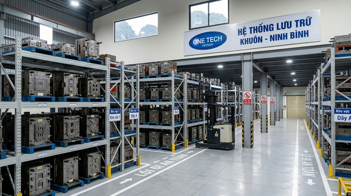 Bố trí kệ khuôn tăng mật độ lưu trữ Bố trí kệ khuôn tối ưu mật độ lưu trữ trong kho Ninh Bình