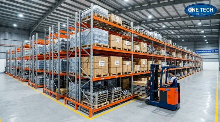 Kệ push back Ninh Bình cho kho vật tư Tam Điệp Hệ thống kệ push back Ninh Bình cho kho vật tư tại Tam Điệp