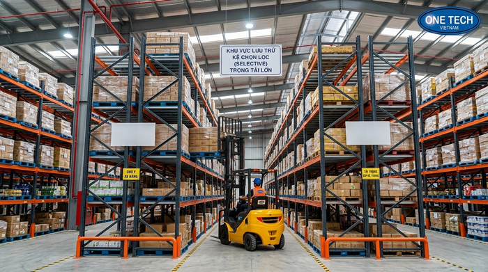 Kệ Selective cho kho công nghiệp Ninh Bình Kệ Selective cho kho pallet sử dụng xe nâng tại Ninh Bình