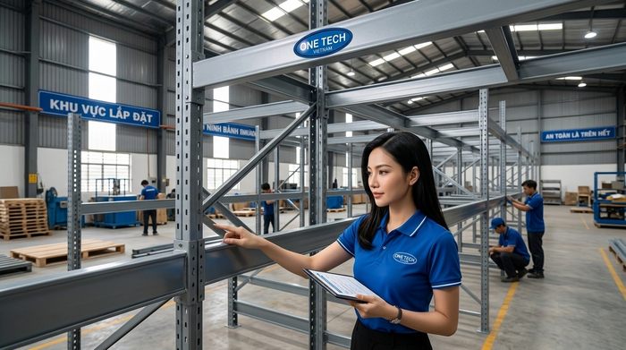 Lắp đặt Kệ Double Deep Ninh Bình an toàn và đúng kỹ thuật Lắp đặt Kệ Double Deep Ninh Bình theo tiêu chuẩn an toàn kho công nghiệp