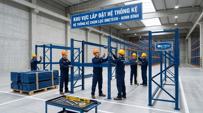 Lắp đặt kệ Selective nhanh tại Ninh Bình Lắp đặt kệ Selective nhanh tại kho hàng Ninh Bình