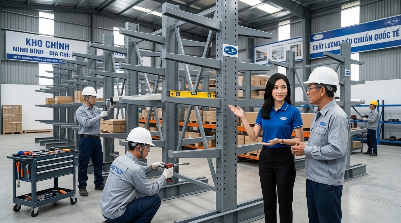 Lắp đặt kệ tay đỡ Ninh Bình tại kho Lắp đặt kệ tay đỡ Ninh Bình tại kho hàng với đội kỹ thuật chuyên nghiệp
