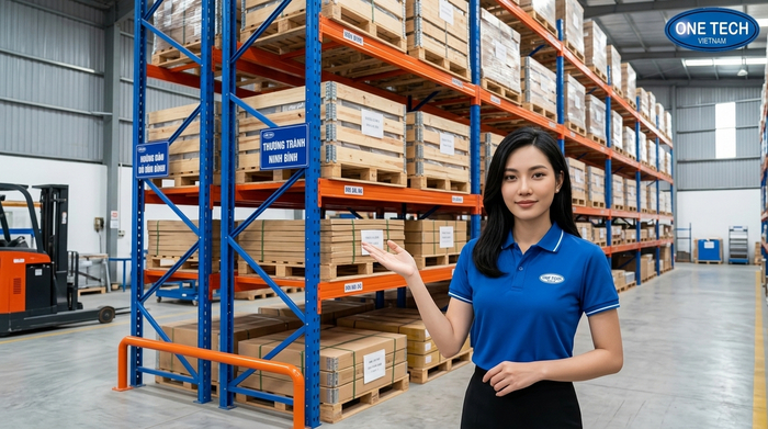 Nhà máy sản xuất kệ kho OneTech Nhà máy sản xuất kệ kho OneTech cung cấp kệ Selective Ninh Bình