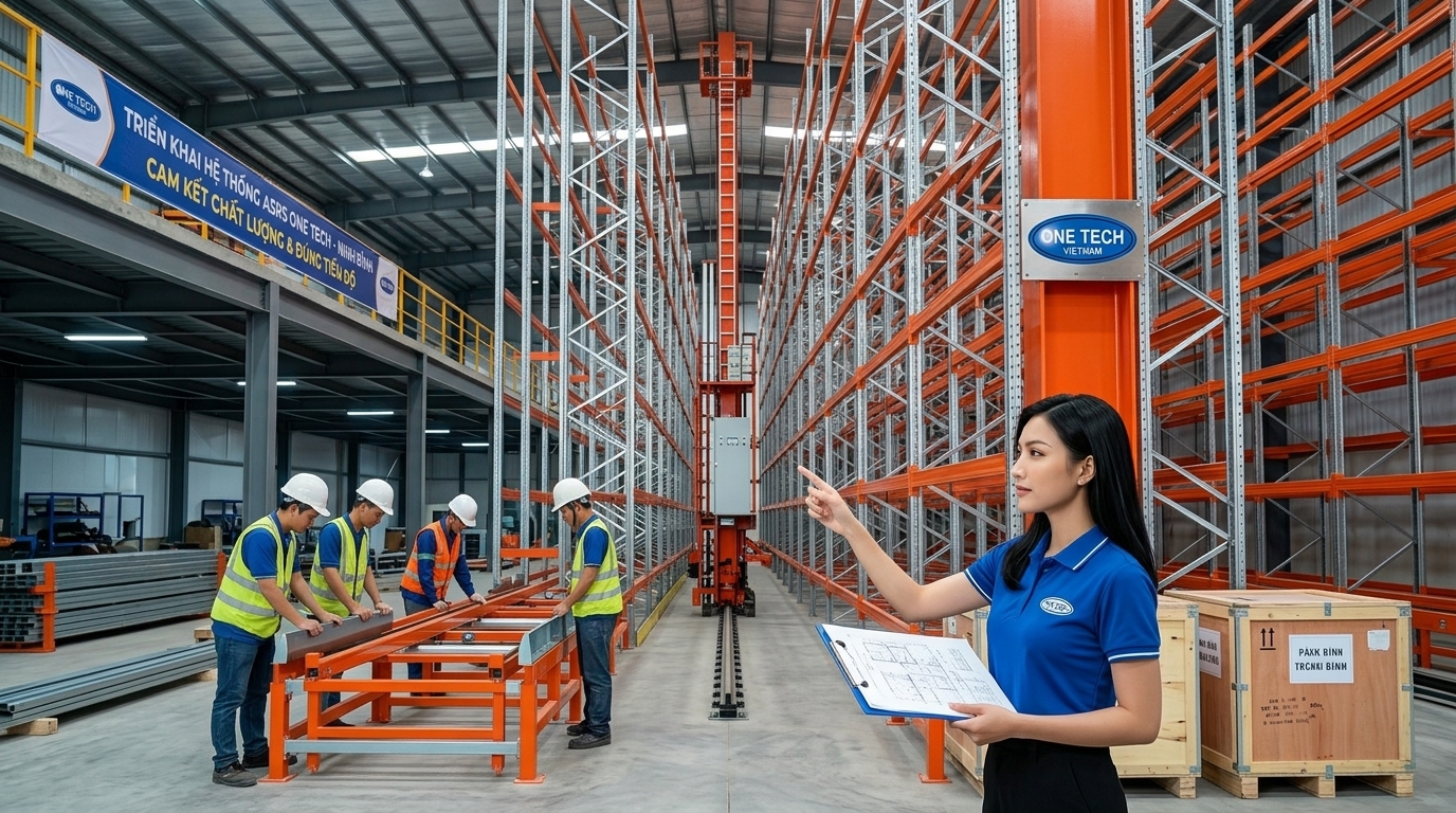 Quy trình lắp đặt kệ kho ASRS Ninh Bình Quy trình lắp đặt kệ kho ASRS Ninh Bình