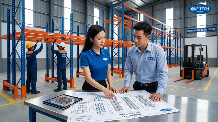 Quy trình setup kệ kho hàng chuyên nghiệp Quy trình thiết kế và lắp đặt kệ kho thông minh Ninh Bình
