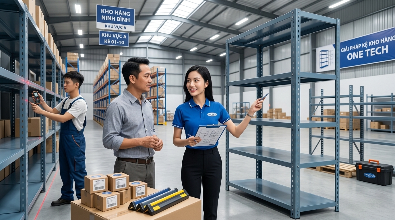 Quy trình tư vấn kệ tay đỡ Ninh Bình OneTech Quy trình tư vấn kệ tay đỡ Ninh Bình từ khảo sát đến lắp đặt của OneTech