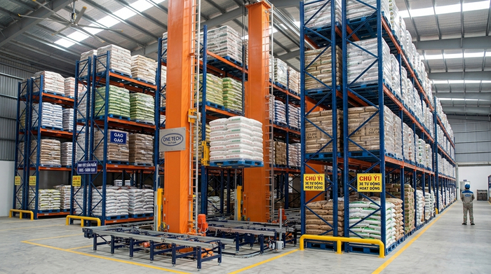 Stacker-Crane cho kho nông sản và vật tư nông nghiệp Stacker-Crane trong kho nông sản tại Ninh Bình