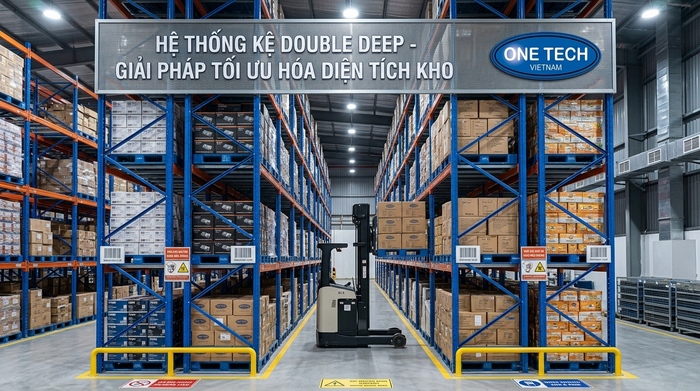 Tối ưu chi phí Kệ Double Deep Ninh Bình bằng thiết kế đúng nhu cầu Tối ưu chi phí đầu tư Kệ Double Deep Ninh Bình theo diện tích kho