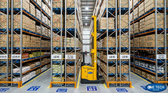 Tối ưu mặt bằng bằng kệ narrow aisle Ninh Bình trong kho diện tích nhỏ