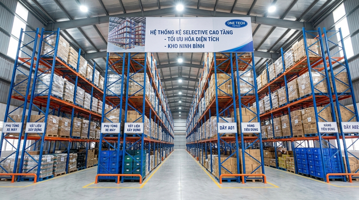 Tối ưu mặt bằng kho bằng kệ Selective tại Ninh Bình Tối ưu mặt bằng kho bằng kệ Selective tại Ninh Bình
