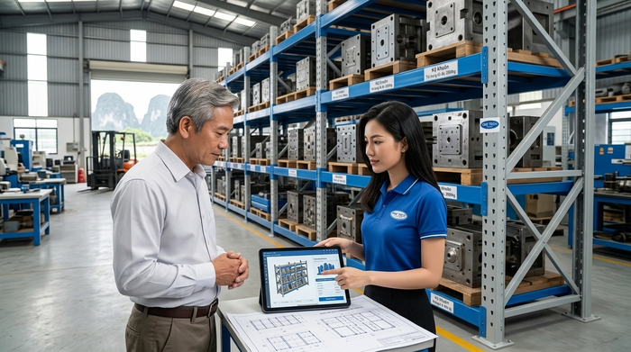 Tư vấn Kệ Khuôn Ninh Bình tại OneTech Tư vấn kệ khuôn Ninh Bình theo tải trọng và mặt bằng thực tế