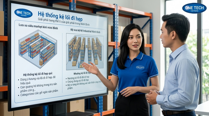 Tư vấn kệ Narrow Aisle Ninh Bình cho kho hàng và cửa hàng địa phương