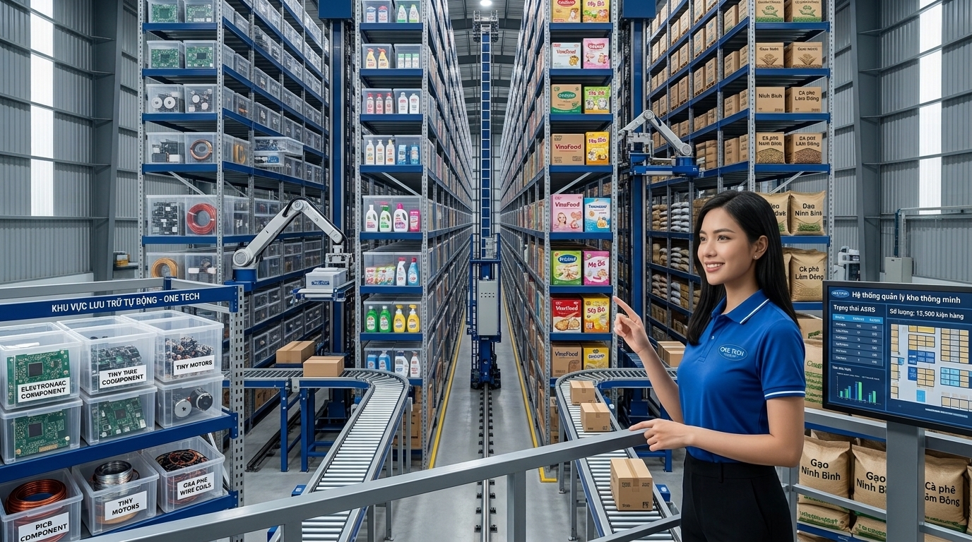 Ứng dụng kệ kho ASRS tại Ninh Bình Ứng dụng kệ kho ASRS tại Ninh Bình cho nhiều ngành hàng