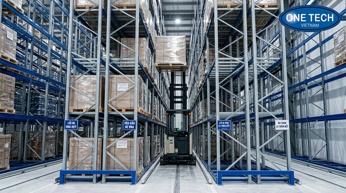 Xe nâng VNA chuyên dụng cho kệ narrow aisle Ninh Bình