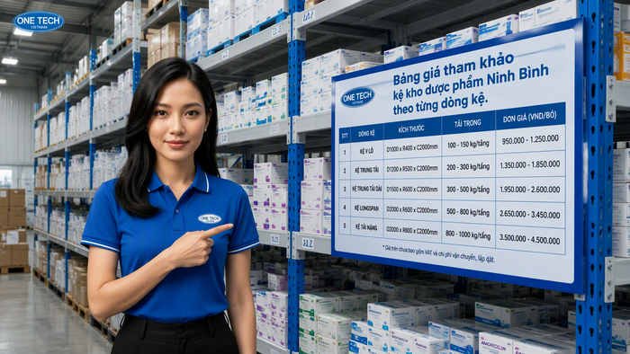 Bảng giá tham khảo kệ kho dược phẩm Ninh Bình theo từng dòng kệ