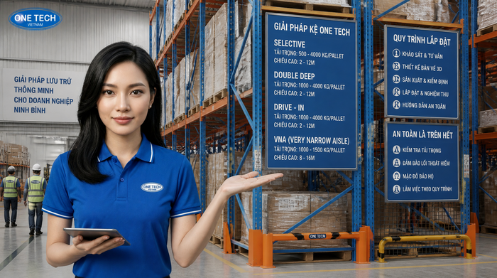 Báo giá kệ kho logistics Ninh Bình theo tải trọng và thiết kế