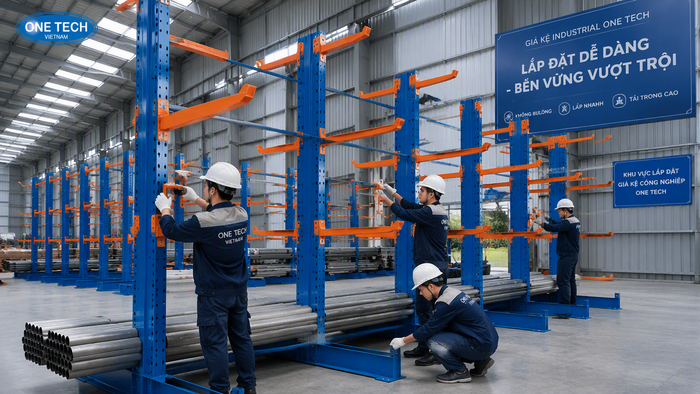 Quy trình tư vấn và lắp đặt kệ để ống thép Quy trình lắp đặt kệ để ống thép tại Ninh Bình