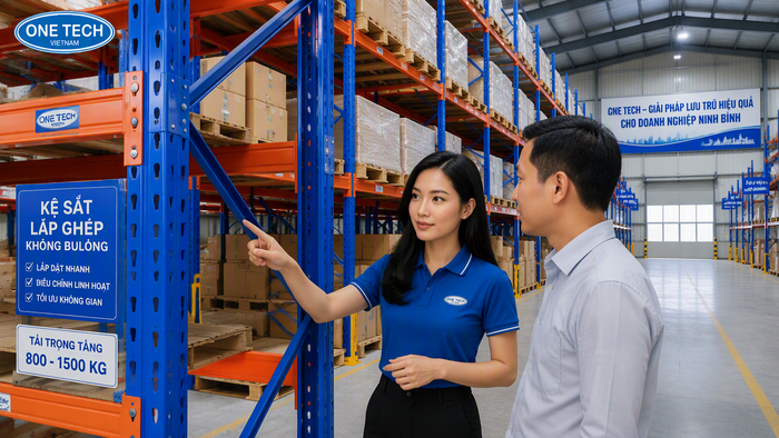 Kệ kho hàng Ninh Bình tư vấn thiết kế và lắp đặt Tư vấn thiết bị nhà kho Ninh Bình trực thuộc OneTech Group